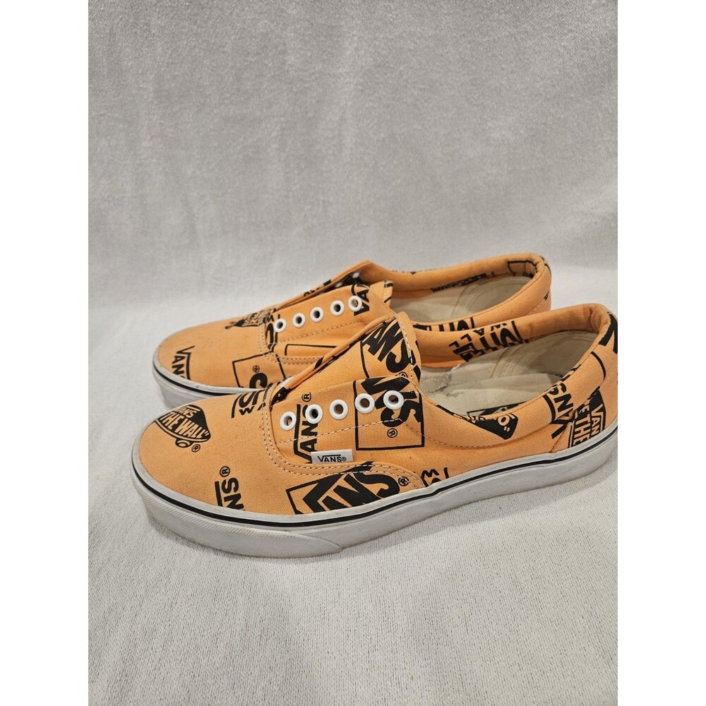 Vans Era Logo Mix Tangerine/Black Skater Streetwear Canvas Sneakers Men’s 9.5